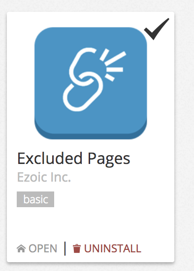 Excluded Pages Ezoic App